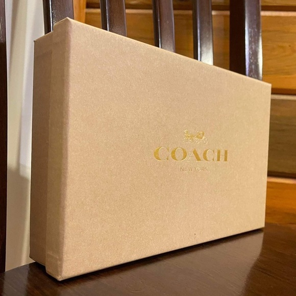 NWT COACH C7444 Boxed Dempsey Corner Zip Jacquard With Coach Patch Stripe - Picture 10 of 14